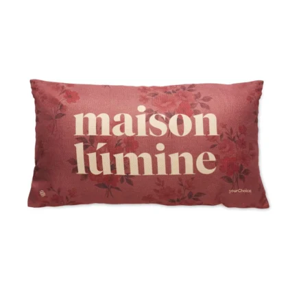 MT6101 - Coussin rectangulaire rembourré en polyester à texture lin