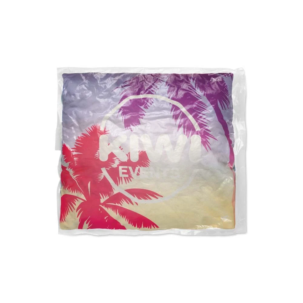 MT6107 - Coussin carré garni en polyester texturé effet lin