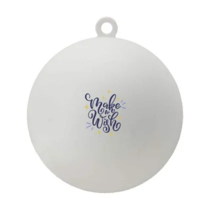 Boule de Noël Ø 7 cm en plastique recyclé personnalisée