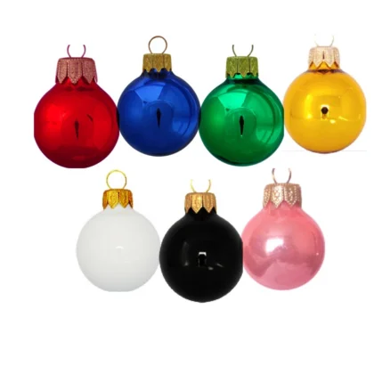 Boules de Noël en verre 66 mm personnalisées