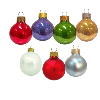 Boules de Noël en verre 80 mm personnalisées