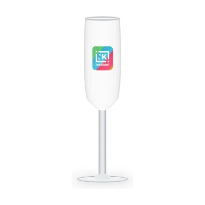 Flûte à champagne Events 16 cl blanche personnalisée, impression quadri