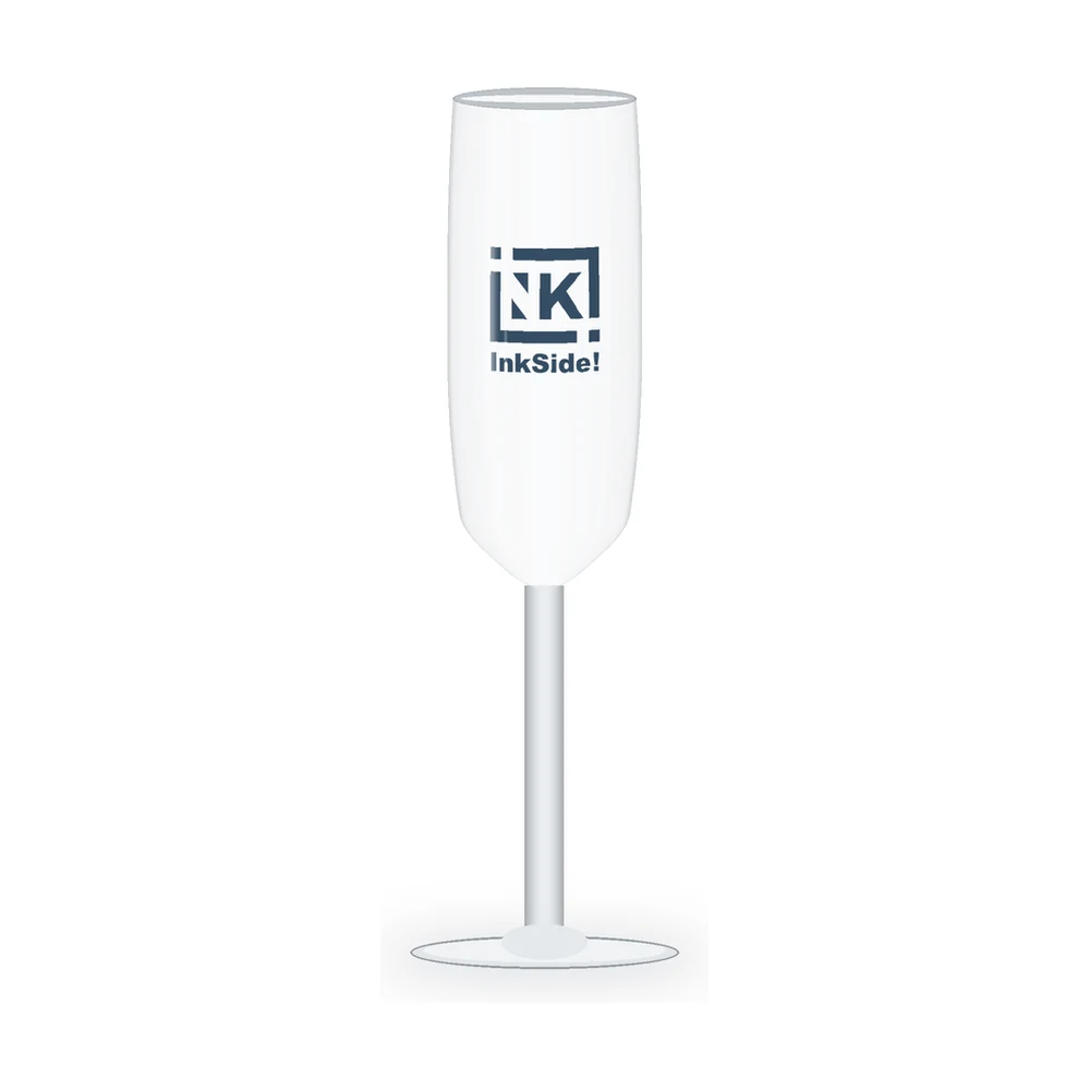 Flûte à champagne Events 16 cl translucide personnalisée, sérigraphie 1 couleur