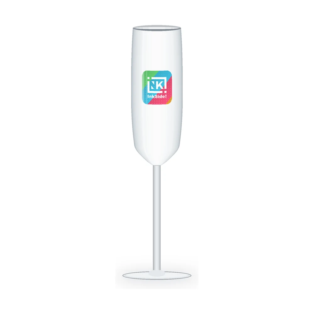 Flûte à champagne 16 cl en Tritan personnalisée, impression quadri