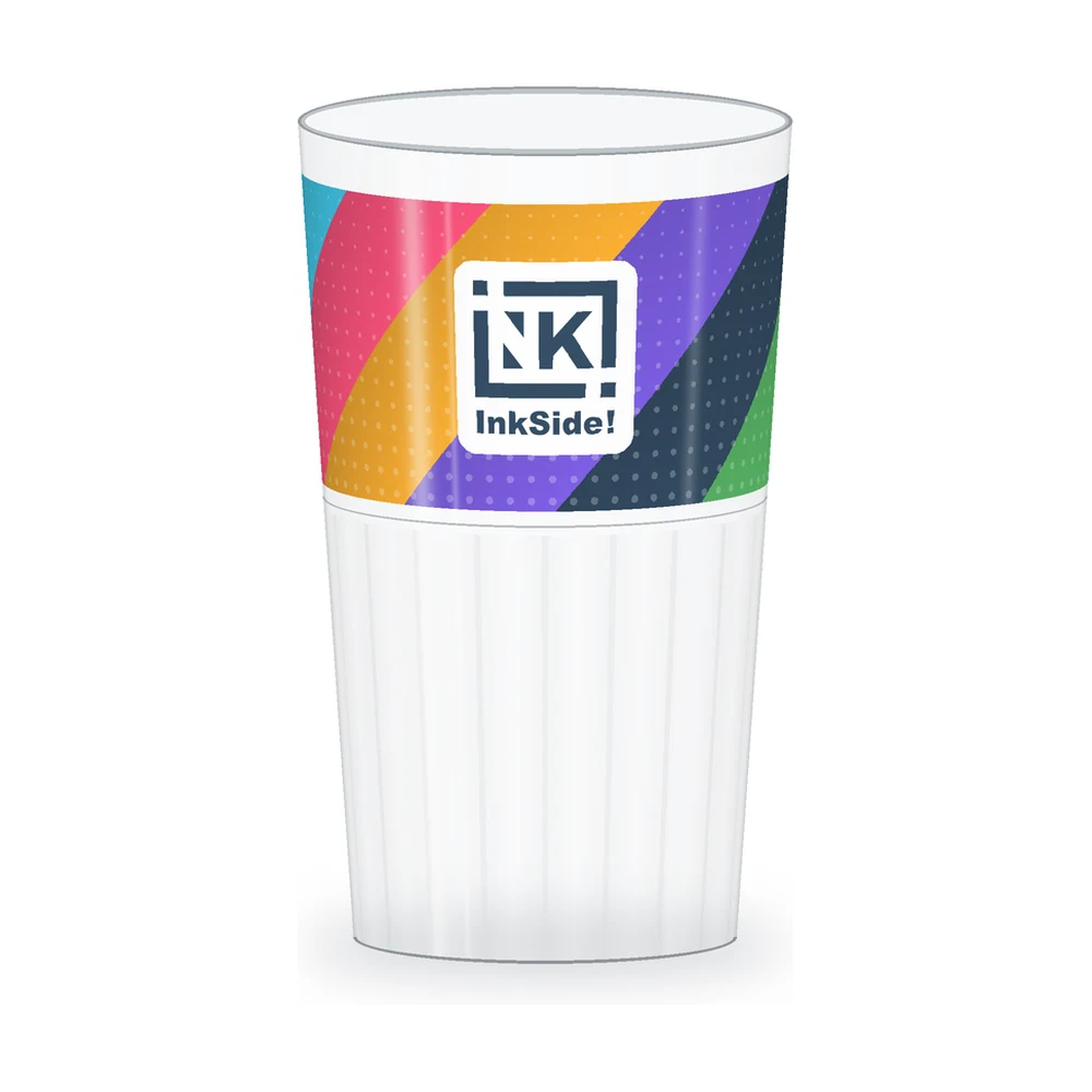 Verre Mojito Fresh 43 cl translucide personnalisé, impression quadri
